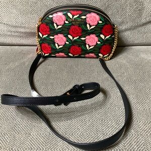 BRAND NEW 🔥 KATE SPADE MORGAN ROSE  GARDEN DOUPLE - ZIP DOME CROSSBODY 😍